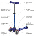 Popis koloběžky Micro Mini Deluxe Blue