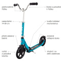 Popis skládací koloběžky Micro Cruiser Aqua
