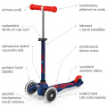 Popis koloběžky Micro Mini DeLuxe Navy Blue LED