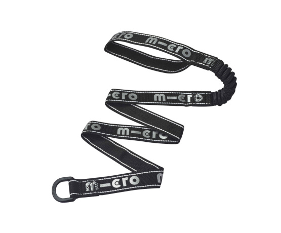 Tahací popruh Elastic reflexní černý Tahací popruh Elastic reflexní černý