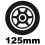 Dámské tříkolečkové brusle s kolečky 125mm