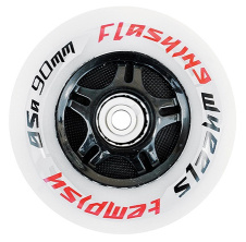 FLASHING 76mm 85A 2ks svítící kolečka