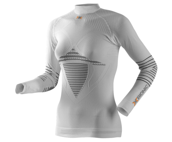 Shirt Long Sleeves Turtle Neck - bílo/tyrkysové - L/XL - VÝPRODEJ Shirt Long Sleeves Turtle Neck - bílo/tyrkysové - L/XL - VÝPRODEJ