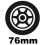 76mm kolečka na kolečkové brusle