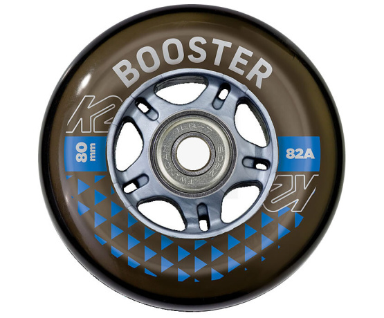 Booster 80mm 82A – 8 ks + ložiská ILQ 7 + hliníkové spacery 6 mm Booster 80mm 82A – 8 ks + ložiská ILQ 7 + hliníkové spacery 6 mm