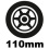 Freestyle brusle s kolečky 110mm