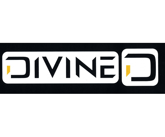 Samolepka DIVINE + logo – velká bílá Samolepka DIVINE + logo – velká bílá