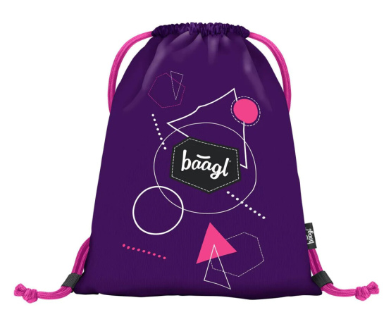 BAAGL Gymsack Grafik fialový - VÝPRODEJ BAAGL Gymsack Grafik fialový - VÝPRODEJ