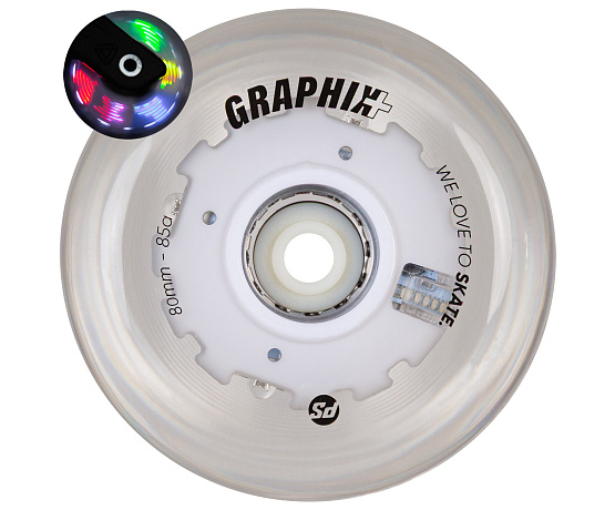 Graphix Plus 80mm 85A 1ks - svíticí kolečka Graphix Plus 80mm 85A 1ks - svíticí kolečka
