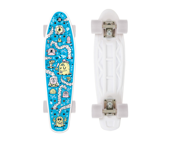 Skateboard FIZZ FUN BOARD Alarm Blue 2020 Skateboard FIZZ FUN BOARD Alarm Blue 2020