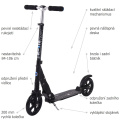 Micro Suspension Black celoodpružená koloběžka