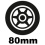 Dámské brusle s kolečky 80mm