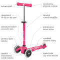 Popis koloběžky Micro Mini Deluxe Pink LED