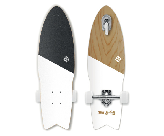 Longboard SHARK ATTACK 30” Koa White Longboard SHARK ATTACK 30” Koa White
