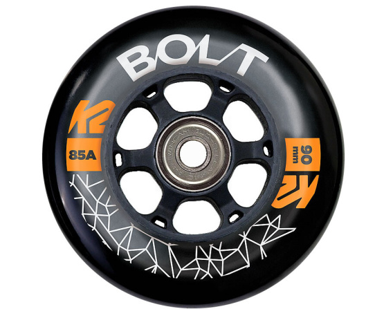 Bolt 90mm 85A 8ks + ložiska ILQ 9 + alu spacery 6mm Bolt 90mm 85A 8ks + ložiska ILQ 9 + alu spacery 6mm