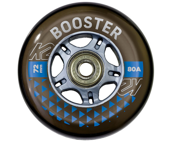 Booster 72mm 80A 8ks + ložiska ILQ 5 + alu spacery 6mm Booster 72mm 80A 8ks + ložiska ILQ 5 + alu spacery 6mm