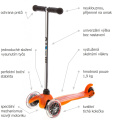 Popis koloběžky Micro Mini Classic Orange