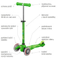 Popis koloběžky Micro Mini DeLuxe Green
