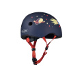 Modrá helma pro kluky na koloběžku Micro LED Rocket V2 M