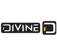 Samolepka DIVINE + logo – velká černá