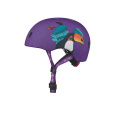 Fialová helma na koloběžku Micro LED Toucan M