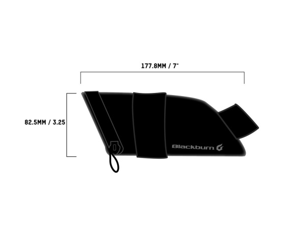 BLACKBURN Grid Medium Seat Bag Black Reflective BLACKBURN Grid Medium Seat Bag Black Reflective