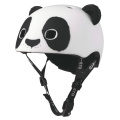 Bílá helma na koloběžku Micro LED 3D Panda XS