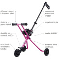 Popis odrážedla Micro Trike DeLuxe Pink