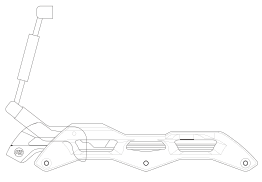 Syncro brzda na inline brusle Powerslide